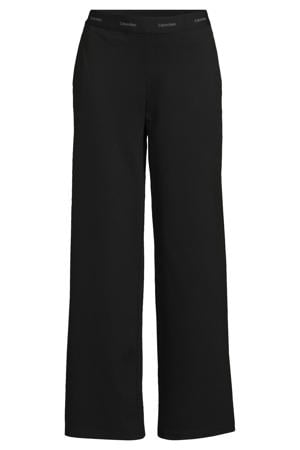 straight regular waist casual broek zwart
