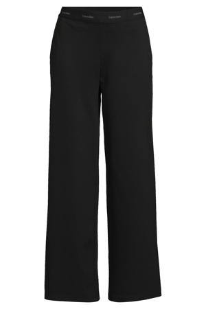 straight regular waist casual broek zwart