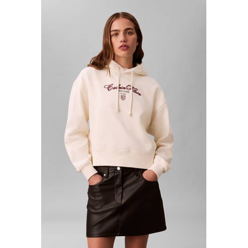 CALVIN KLEIN JEANS hoodie ecru afbeelding