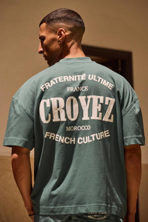 boxy T-shirt groen