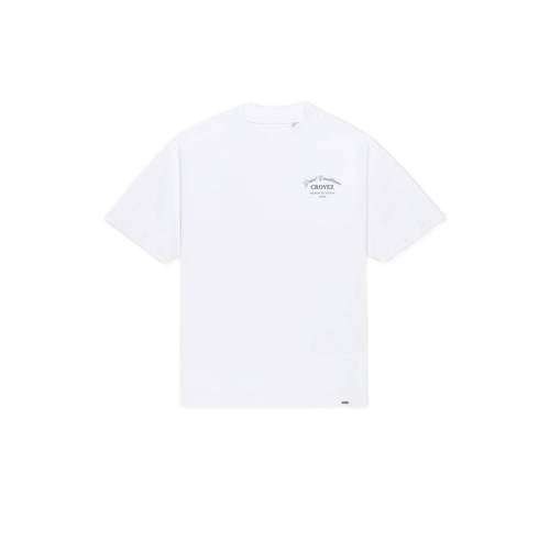 Croyez boxy T-shirt wit afbeelding