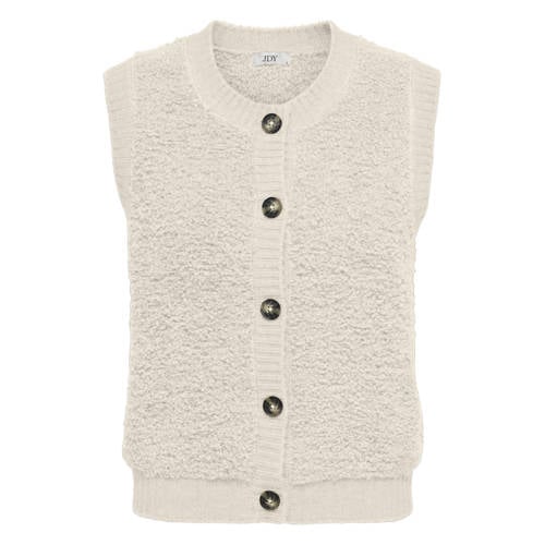 JDY gebreid vest ecru afbeelding