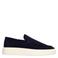 Manfield suède loafers donkerblauw
