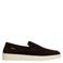 Manfield suède loafers donkerbruin