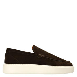 suède loafers bruin