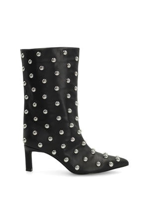 halfhoge laarzen met studs zwart