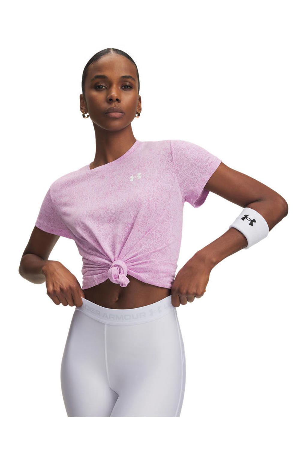 Under Armour sportshirt roze