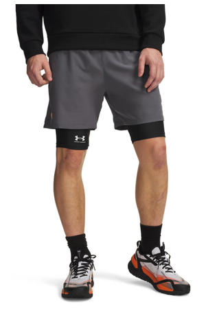 sportshort grijs/oranje