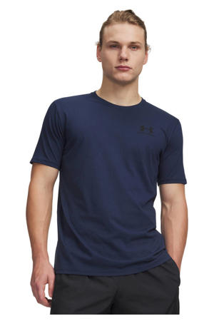 sport T-shirt donkerblauw