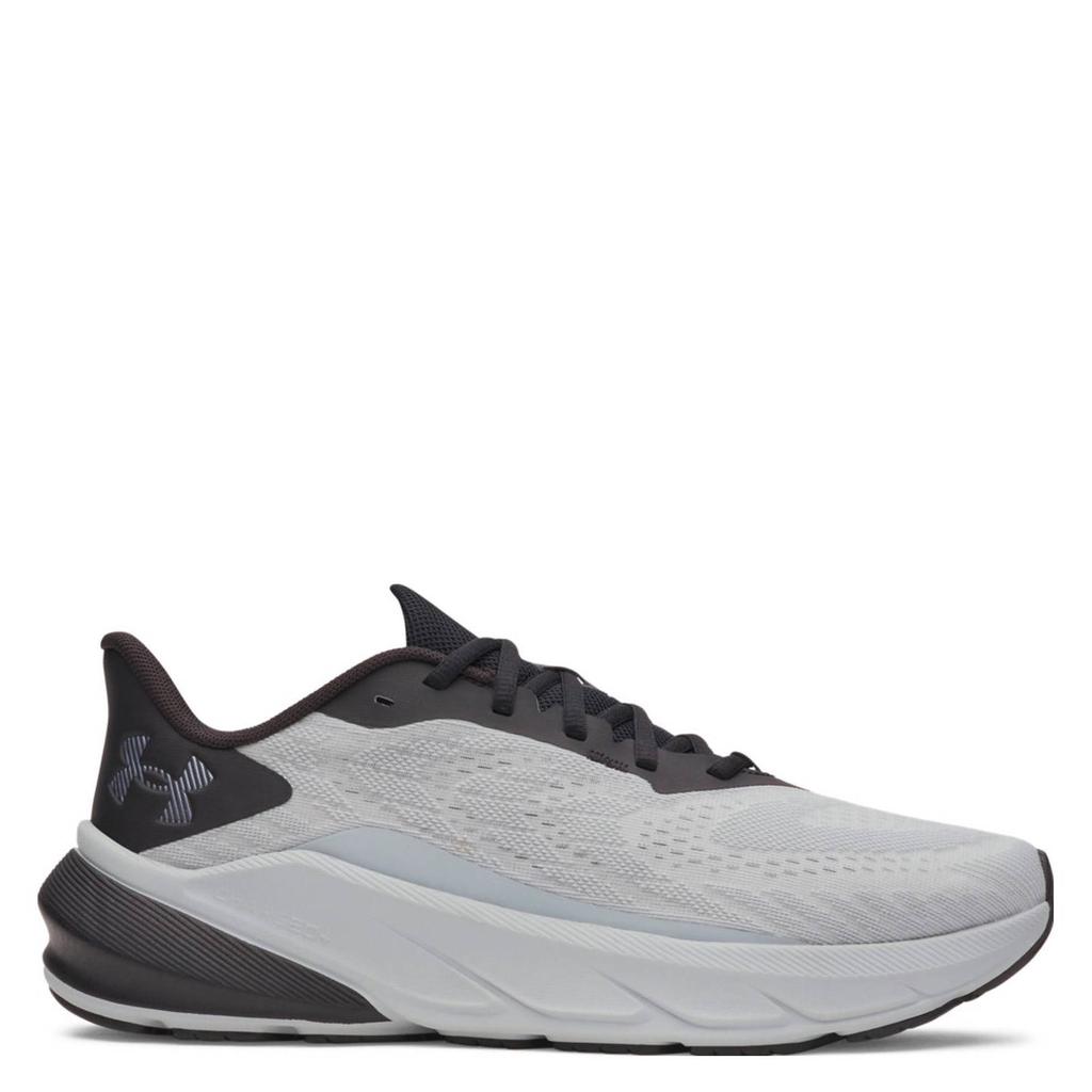 Lichtgrijs en zwarte heren Under Armour Turbulence 3 hardloopschoenen van mesh/voering: mesh/voetbed: eva met veters