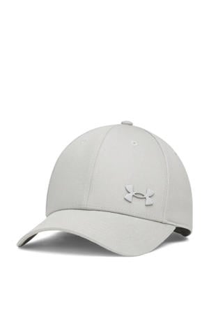 katoenen pet met logo grijs