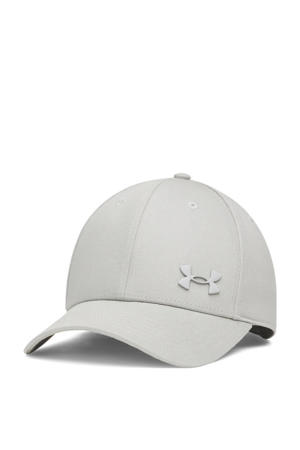 katoenen pet met logo grijs