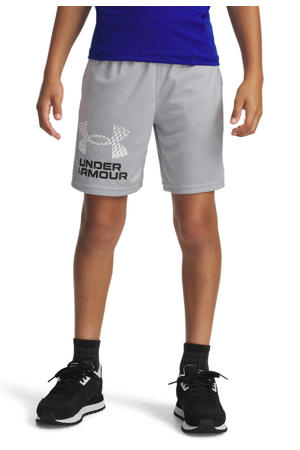 Tech logo sportshort lichtgrijs