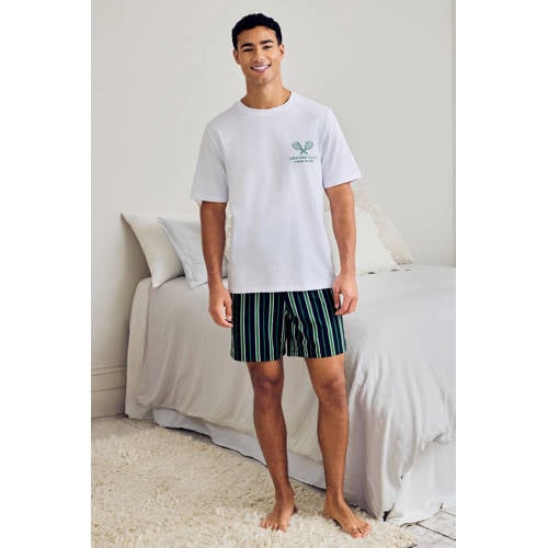 Chelsea Peers shortama donkerblauw/wit afbeelding
