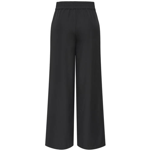 JDY wide leg high waist casual broek zwart afbeelding
