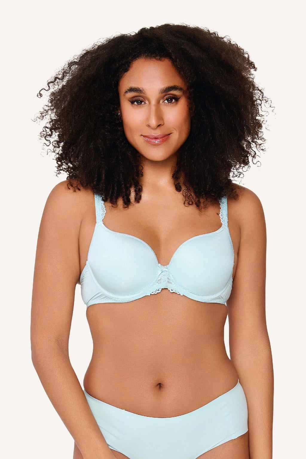 LingaDore voorgevormde T-shirt-bh met beugel Daily Uni Fit lichtblauw