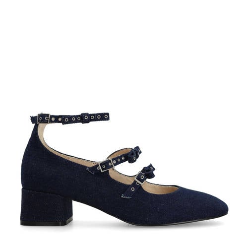Sacha Mary Jane's denim pumps donkerblauw afbeelding