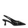 Sacha lak slingback pumps zwart