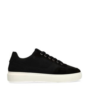 suède sneakers zwart