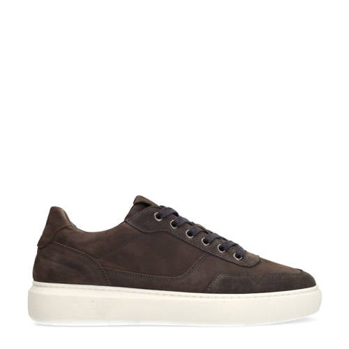 Manfield suède sneakers grijs afbeelding