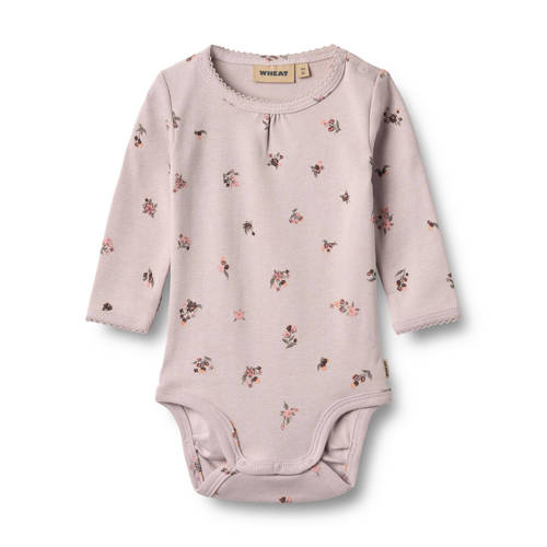 Wheat romper lichtroze met bloemenprint afbeelding