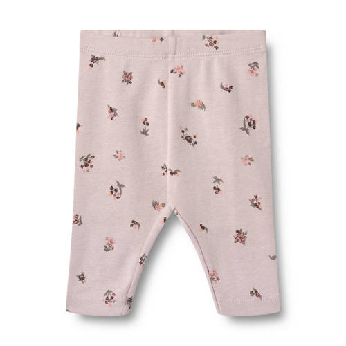 Wheat regular gebloemde casual broek lichtroze afbeelding