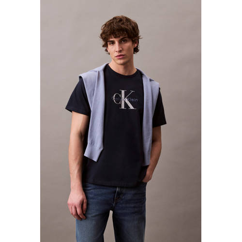 CALVIN KLEIN JEANS Oversized T-shirt donkerblauw afbeelding