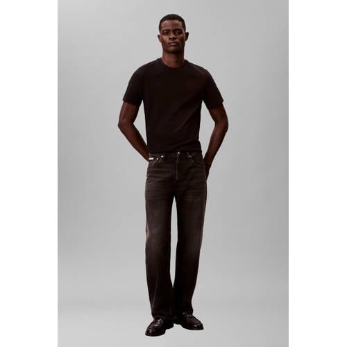 CALVIN KLEIN JEANS Rechtvallend T-shirt zwart afbeelding