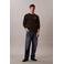 CALVIN KLEIN JEANS longsleeve met ingebreid patroon zwart