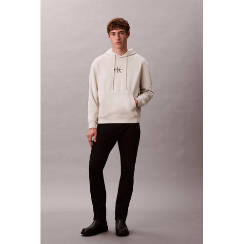 CALVIN KLEIN JEANS hoodie ecru afbeelding