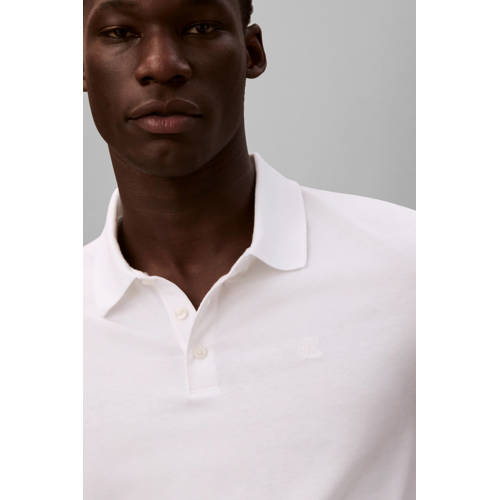 CALVIN KLEIN JEANS Rechtvallend polo wit afbeelding
