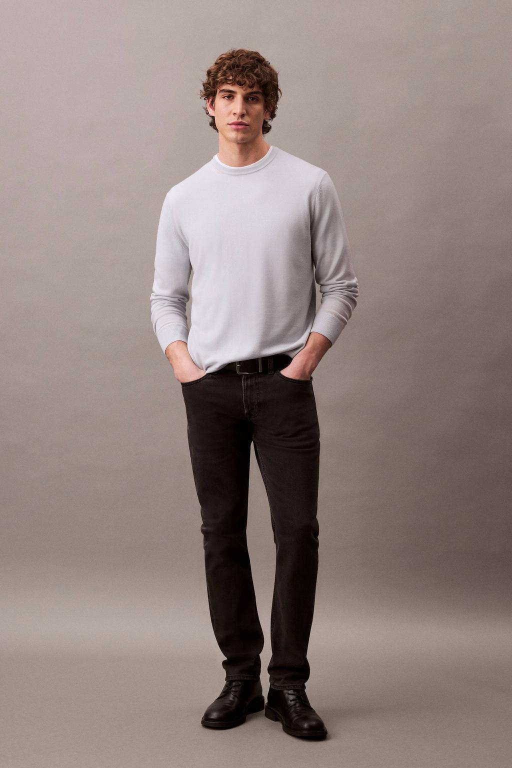 CALVIN KLEIN JEANS slim fit jeans essential black