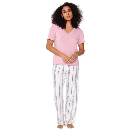 LingaDore pyjama roze/wit afbeelding