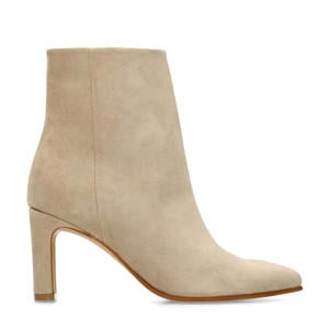 suède enkellaarzen beige