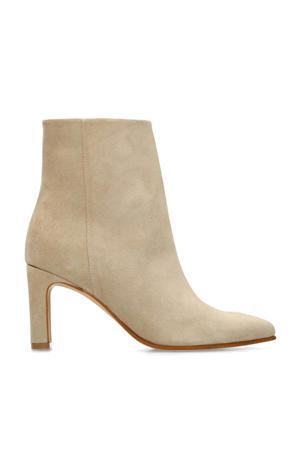 suède enkellaarzen beige