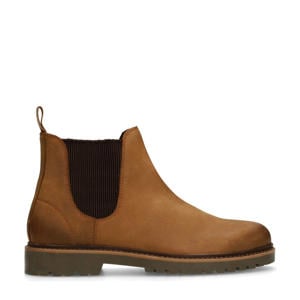 nubuck chelsea boots cognac