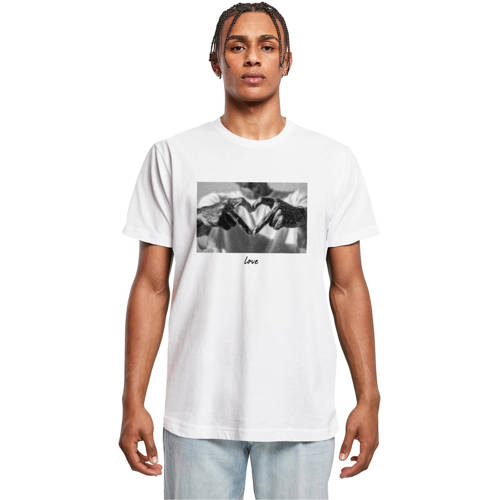 Mister Tee regular T-shirt wit afbeelding