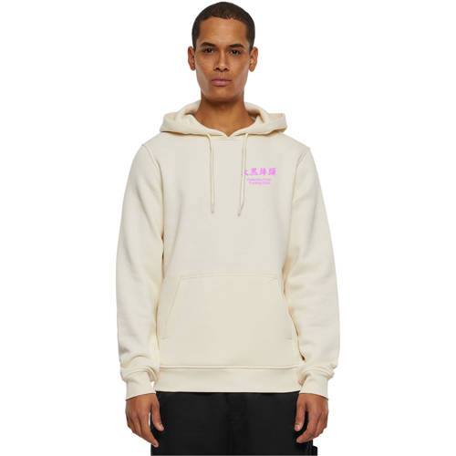 Mister Tee hoodie met backprint beige afbeelding