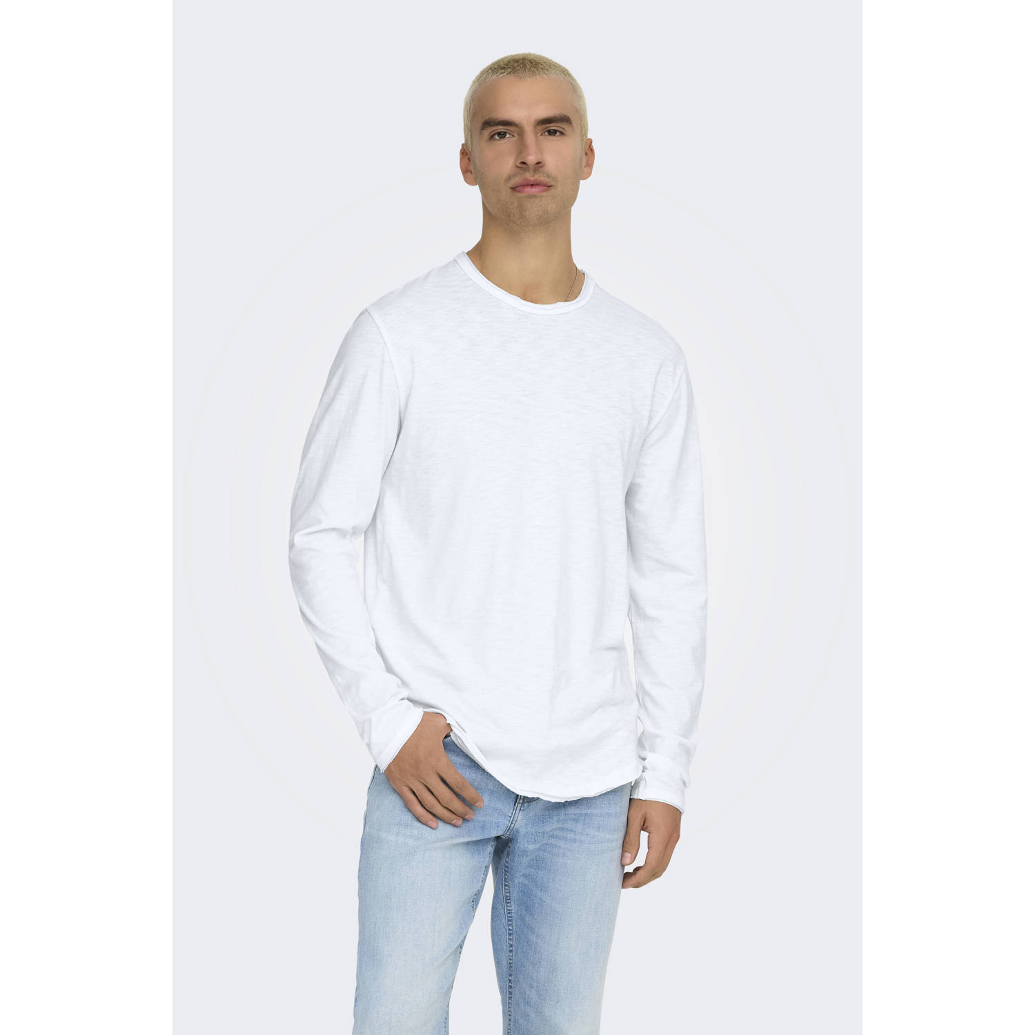 ONLY & SONS Shirt met lange mouwen ONSBENNE LONGY LS TEE VD