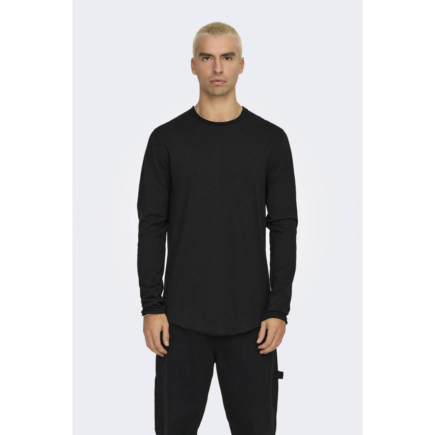 ONLY & SONS longsleeve zwart