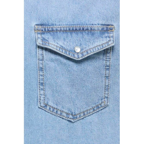 ONLY & SONS denim casual overhemd medium blue afbeelding