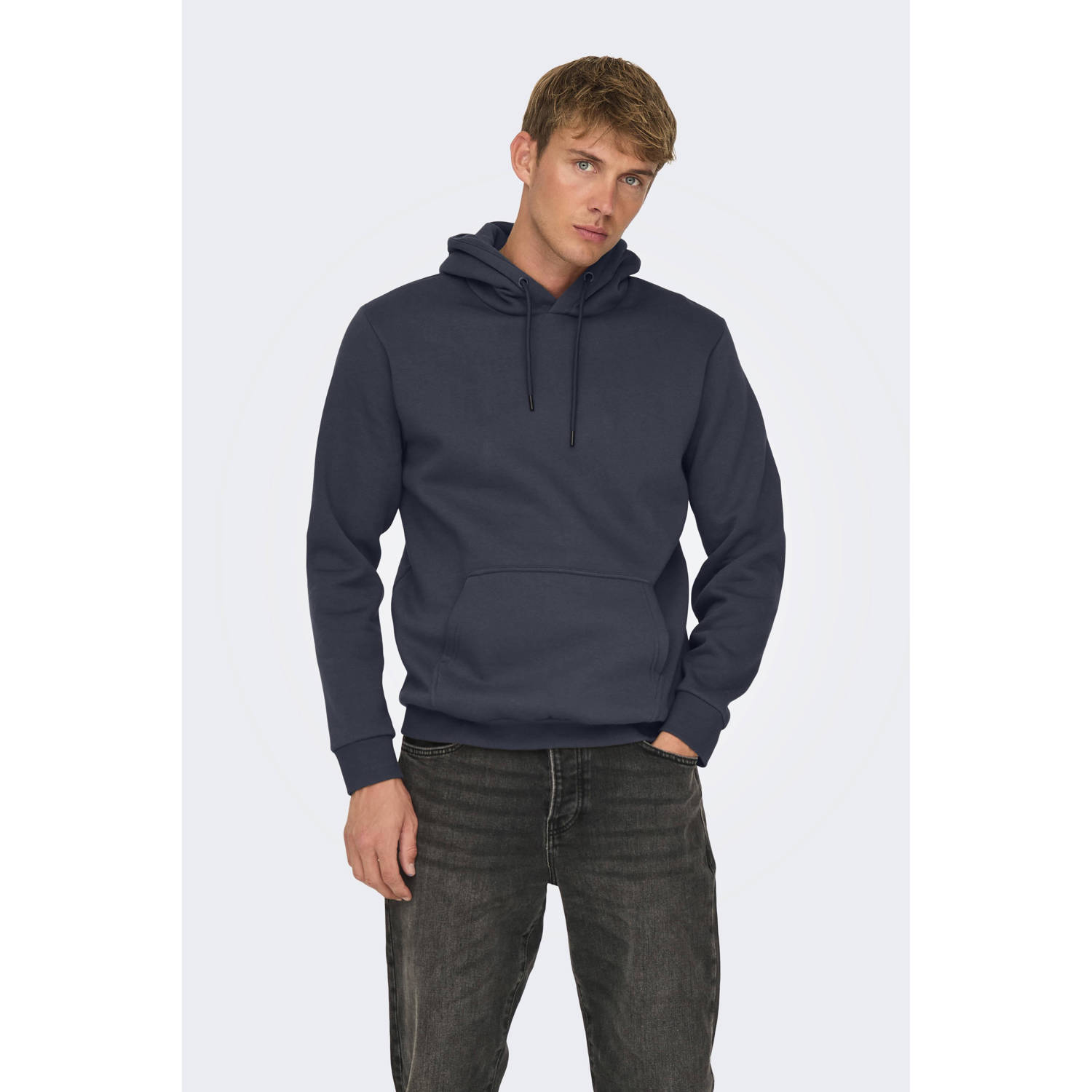 Only & Sons Regular fit hoodie van katoenmix model 'CERES'