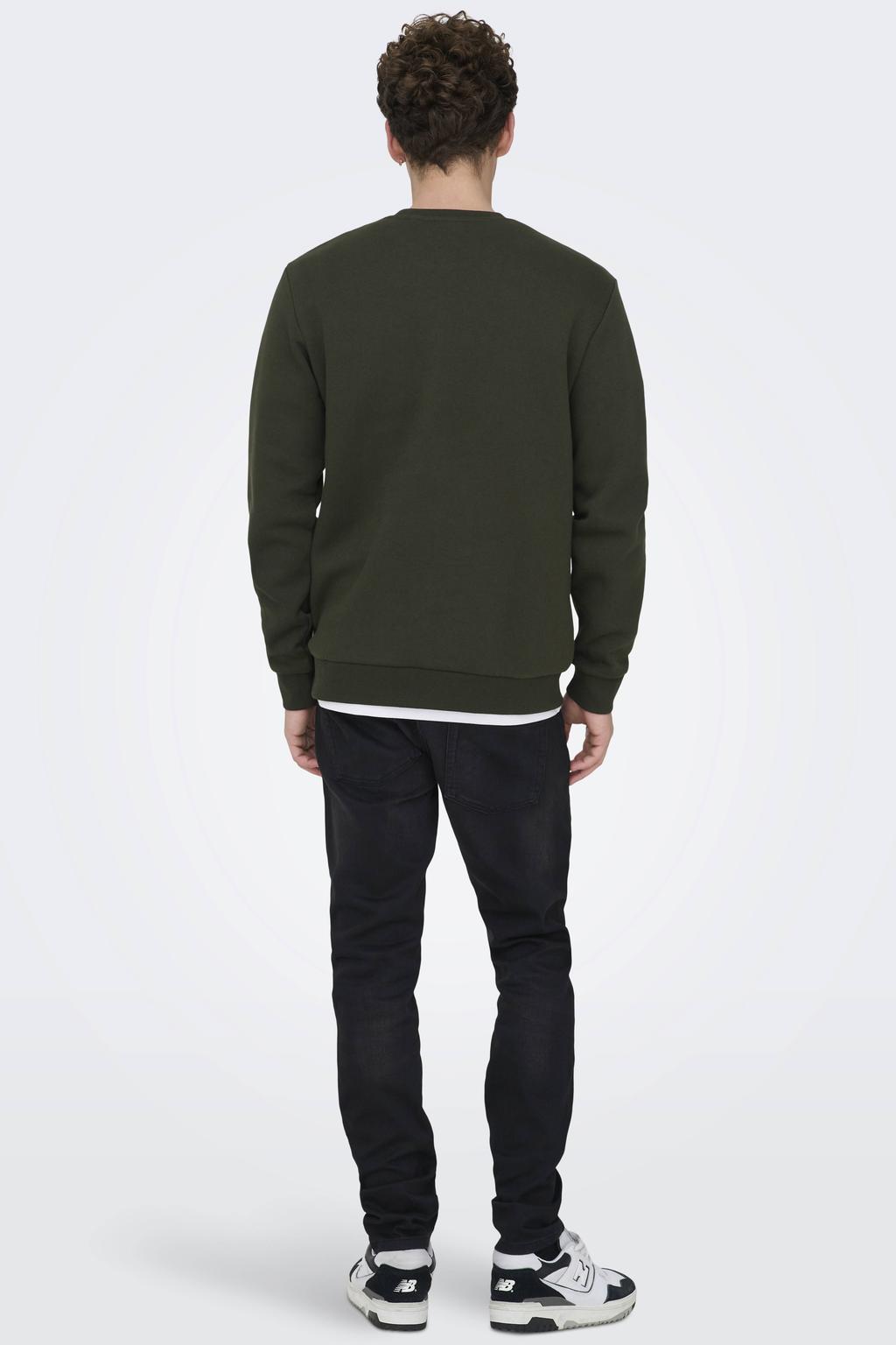 ONLY & SONS sweater donkergroen