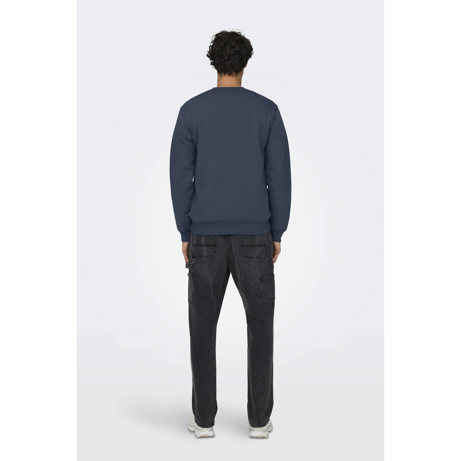 ONLY & SONS sweater donkerblauw