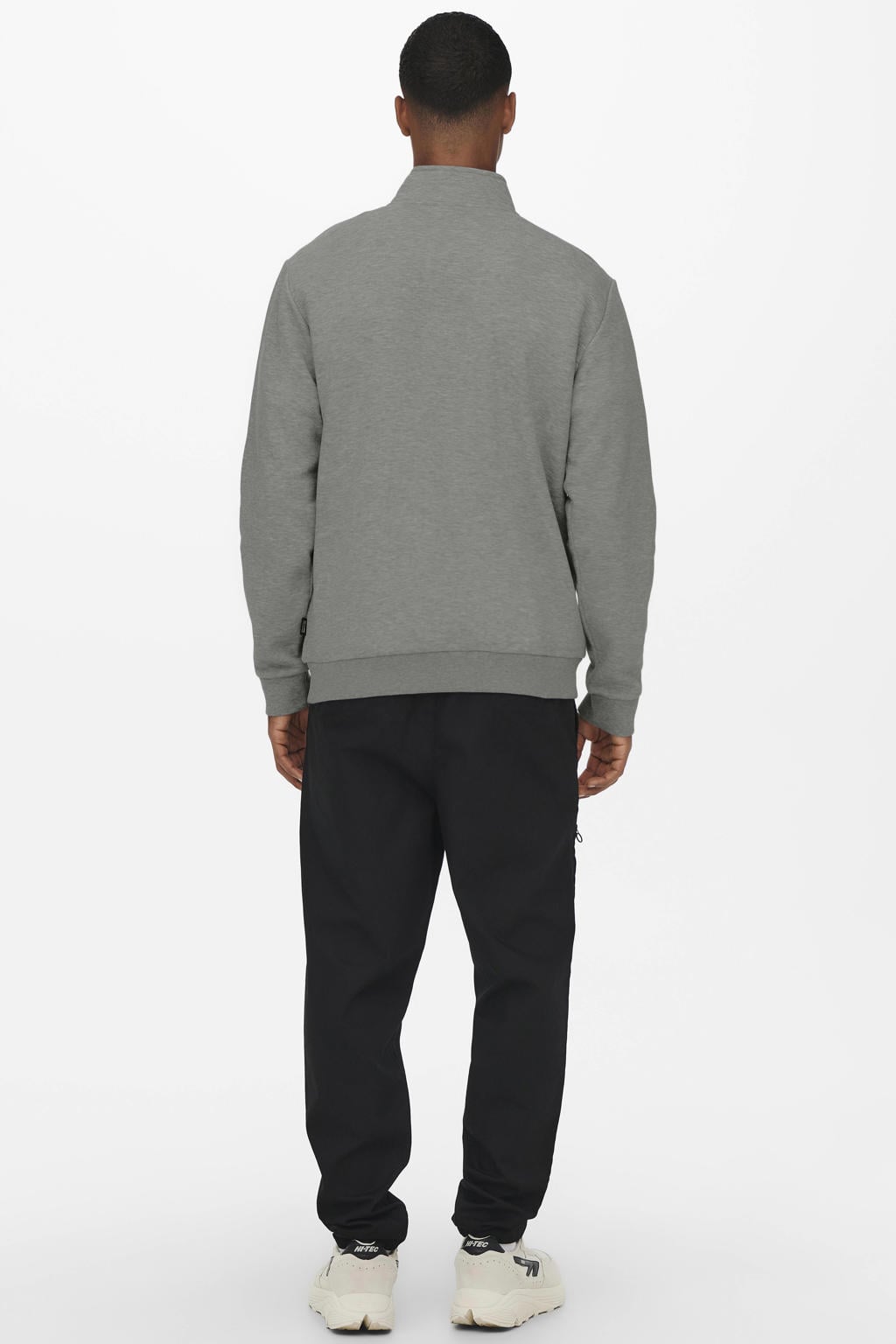 ONLY & SONS sweater grijsgroen