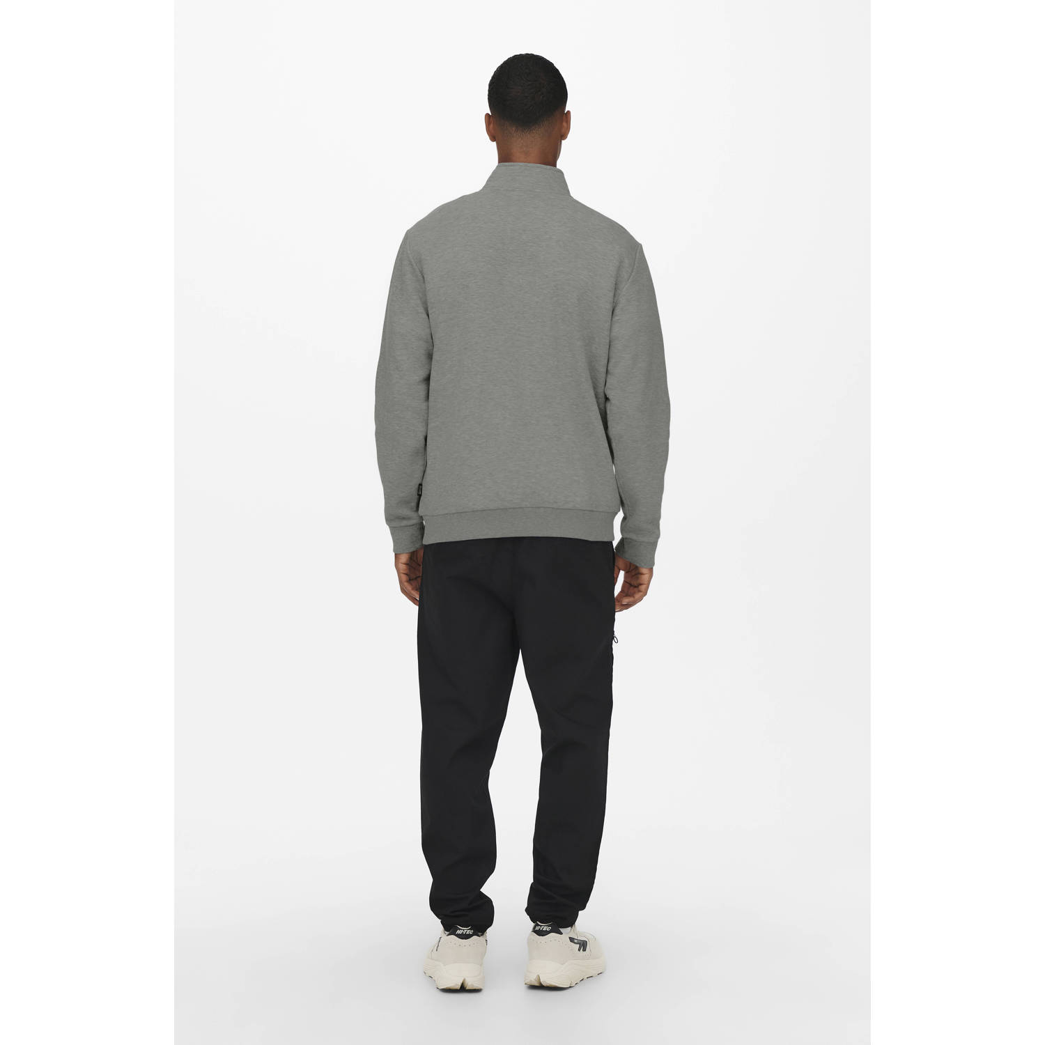 ONLY & SONS sweater grijsgroen