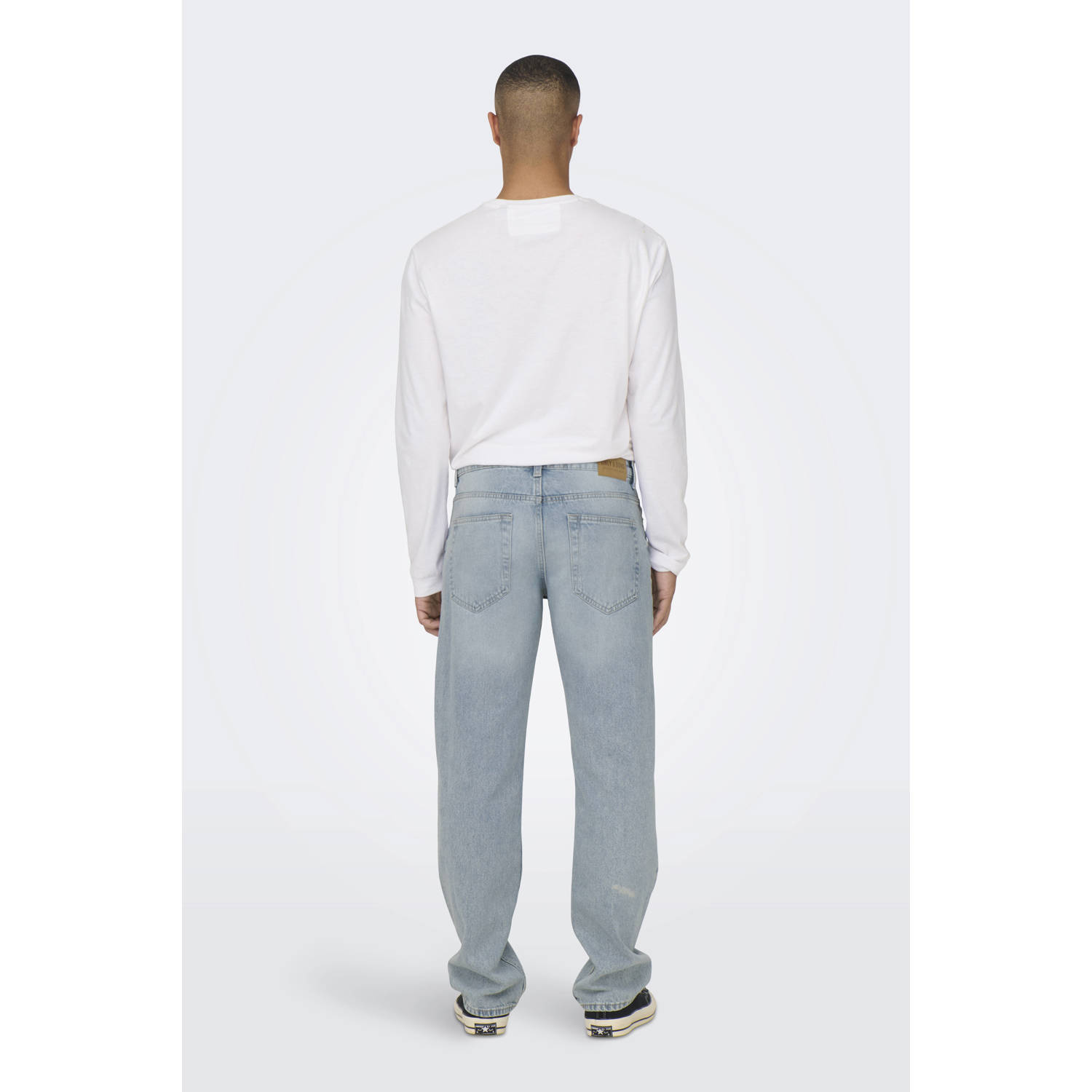 ONLY & SONS ONSEDGE straight leg jeans light blue denim
