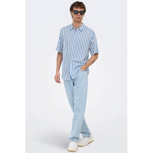 ONLY & SONS ONSEDGE straight leg jeans light blue denim afbeelding