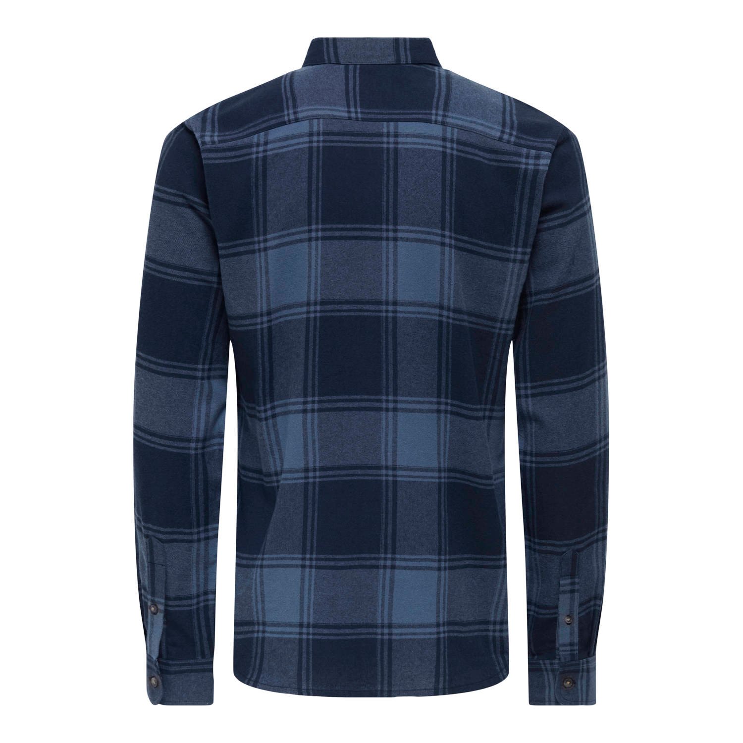 ONLY & SONS casual overhemd blauw
