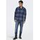 ONLY & SONS casual overhemd blauw